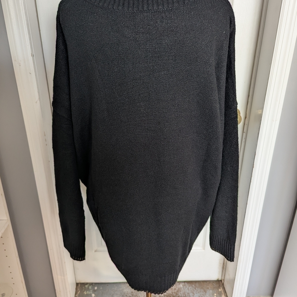 Torrid Black Sweater with Festive Embroidery - Picture 4 of 5